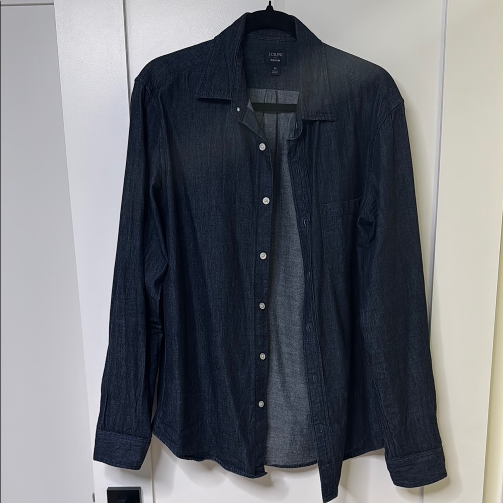 Banana Republic Men's Navy Denim Shirt